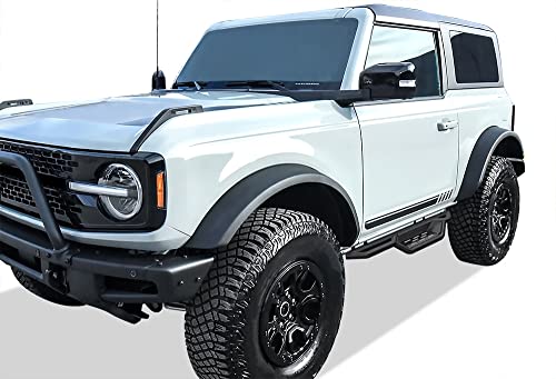 Estribos Tubulares Negros 6 Pulgadas para Ford Bronco miniatura 2