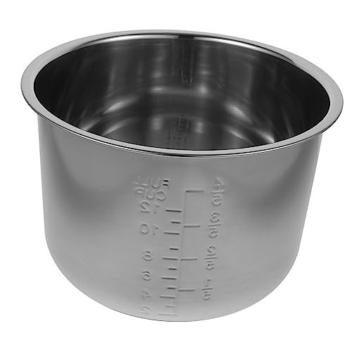 Gatuida Olla de Arrocera Eléctrica Inoxidable Repuesto Antiadherente para Cocción Hogar Compatible con Cocedores de Arroz y
