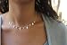 WANDA PLATA Collar con Colgantes Cruz, Gargantilla Cruces y Circonitas para Mujer...