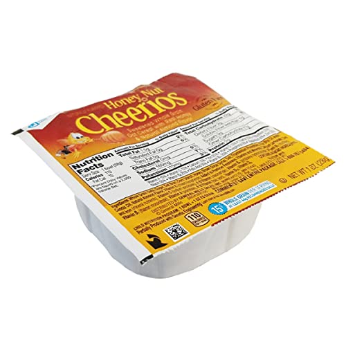 General Mills Cheerios Cereal Bowl Pak - Toasted Whole Grain Oat Cerel, 0.69 Ounce -- 96 per case.