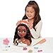 Disney Princess Moana 2 Styling Head, 14-Pieces, Pretend Play, Kids Toys for Ages 3 Up by Just Play