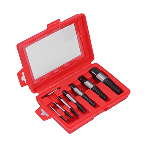 Holigie Screw Extractor Set, Easy out Bolt Extractor Set 8 PCS Carbon Steel with Storage Case, Bolt Extractor Kit for Removing Stripped, Broken Bolts Screws