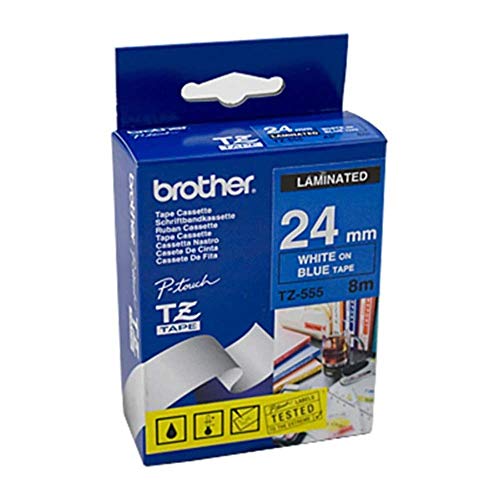 Brother TZe555 Ruban laminé sur Rouleau 2 4 cm x 8 1 rouleau x pour P Touch PT 2420 2430 2460 2470 2700 2730 3600 7500 7600 9500 9700 9800 P750 - vue 3