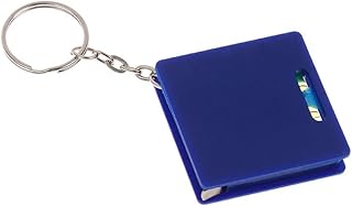 Upgraded Mini Keychain Tape Measure with Square Shape & Bubble Level Steel Ruler 1meter Measuring Tape for Household Horizontal Bubble Level Portable Measuring Tool Pocketsized Tape Measure