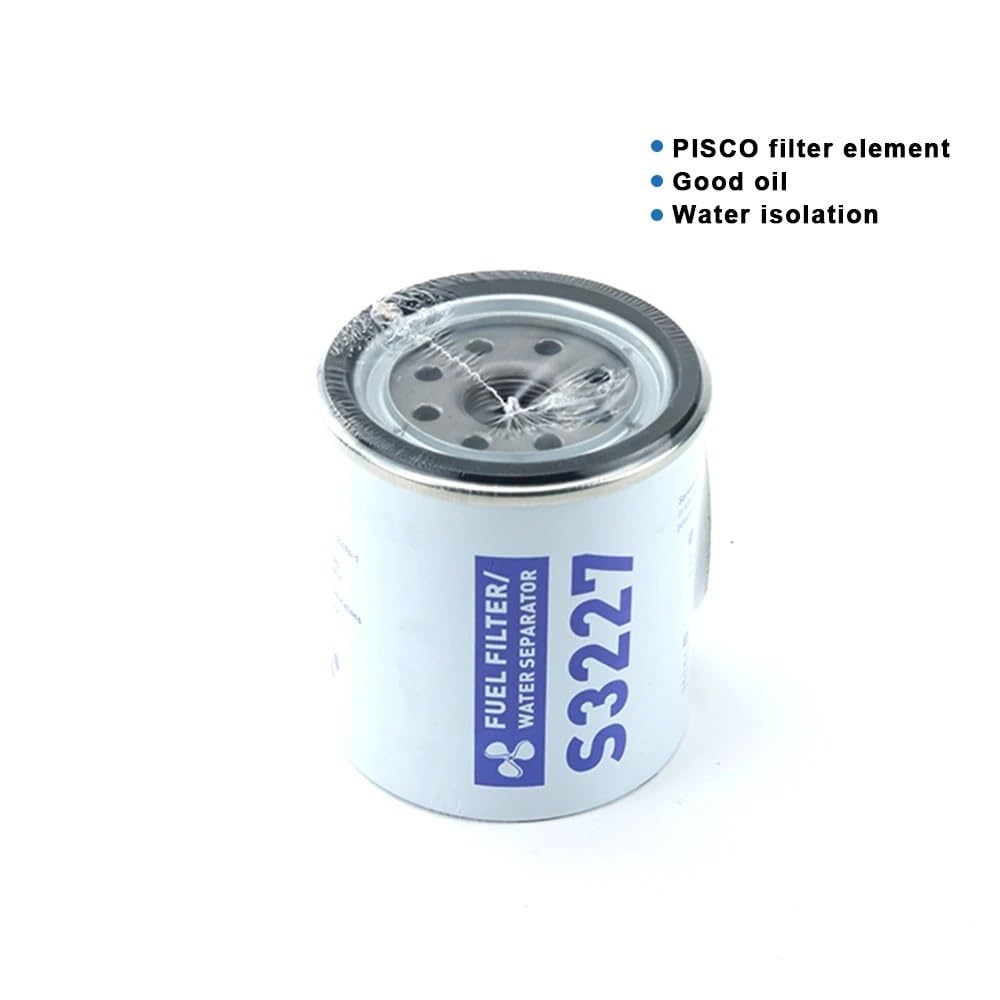 Élément de filtre à carburant S3227, séparateur d'eau, Spin-On adapté pour Yacht et hors-bord Racor 320R, 1 pièce/2 pièces Filtre séparateur eau Filtre diesel(2 Pieces)