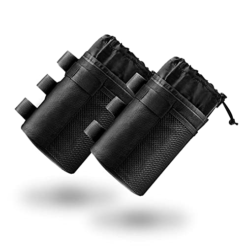 VLTAWA Bike Cup Holder Handlebar 2 Pack, Bike Water Bottle Holder No Screws, Water Bottle Cages for Adult and Kids Bike (Insulated, 32oz, Easy Mount, Versatile)(Black 2 Pack)