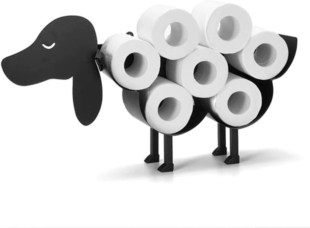 Iron Dog Toilet Paper Holder