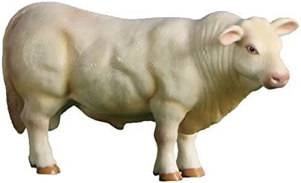 Little Buster Toys Charolais Bull - Realistic Bull, 1/16th Scale