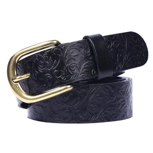 Ceinture cuir gaufré style western pour sublimer vos jeans