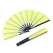 NOIMTTY Large Portable Folding Clacking Fans For Line Dancing - Boots On The Ground Hand Fan For Raves & Decorations