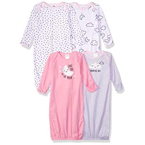 Gerber Baby Boy and Girls 4-Pack Sleeper Gown