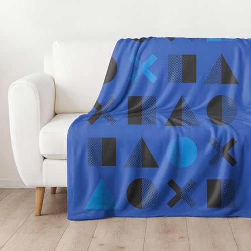 Character World Playstation Kuscheldecke 160x200 cm · PS Gaming Coral Fleece-Decke Fanartikel für Kinder, Teenager und Erwachsene · Tagesdecke ·...