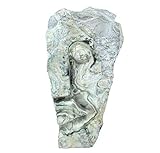 Themba Cubist Modern Solid Jade Stone Face Sculpture | Carved African Abstract Statue