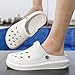 BTF BE TOP FASHION Clogs for Men Women - Slip-On Garden Shoes Sandals with Arch Support,Cushioned Comfort for Beach Pool Summer Outdoor Activities White