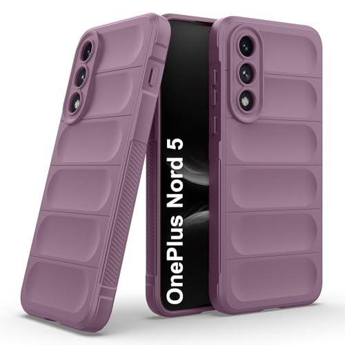 Image of Amazon Brand-Solimo Mobile Cover for OnePlus Nord 5 5G | Full Camera Protection | Liquid Silicon Case | Flexible Bumper Case for OnePlus Nord 5 5G (Purple)