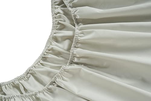 Image of LANE LINEN Twin XL Sheets Set - 450 Thread Count Premium Sateen Weave for Gentle Feel On Skin - 100% Cotton Hotel Quality Luxury for Single Beds - Securely Fits Mattresses Upto 15'' Deep - Moonstruck