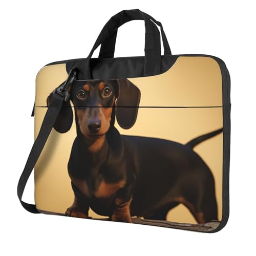 Sac à bandoulière teckel pour ordinateur portable étanche homme et femme