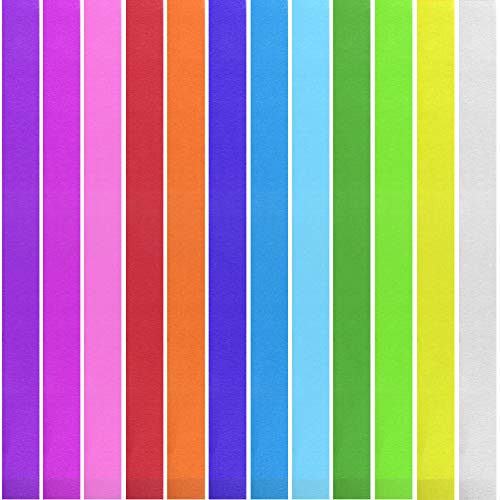 image for Neworkg 12 Rolls Party Streamers Rainbow Crepe Paper Streamer for Part