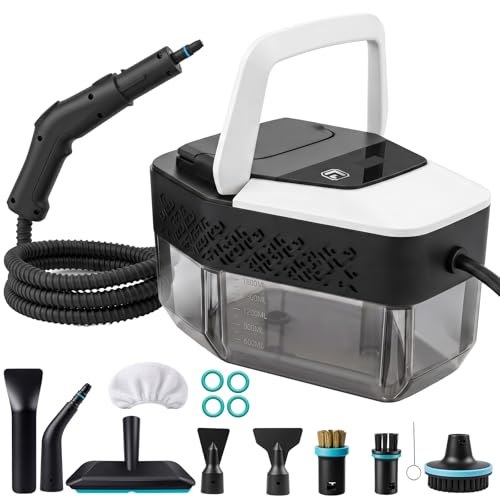 5ive Handheld Pressurized Steam Cleaner, 1500W Multi Surface Steamer