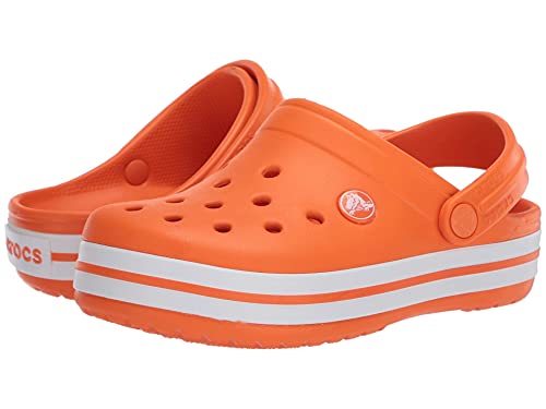 Image of Crocs Kids' Crocband Clog , Orange, 6 Toddler
