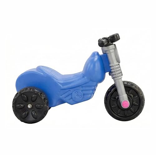 Image of Little Fingers No-Pedal Ride-on Tricycle for Kids - Push Scooter Bike for Toddlers Age 1 to 3 Years - Lightweight Plastic Balance Bike for Indoor Outdoor Riding with Wide Wheels & Easy Grip Handle