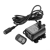 Agua sumergible sin escobillas 400L/H 20W DC12V para acuario, estanque, pecera, material de policarbonato con bobina de cobre puro, funcionamiento silencioso por debajo de 35 dB, sellado epoxi