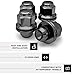 White Knight M12x1.50 Black Chrome Factory Style Lug Nuts for Select Toyota Lexus Kia Genesis - Med Mag W/Washer - Carbon Steel for Durable Construction & EZ Installation - 5307BK-4 (4 Pack)