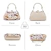 Fecialy Blume Kupplung Handtasche Frauen 3D Floral Abend Handtaschen Kette Riemen Schultertasche für formale Party Braut Hochzeit #2