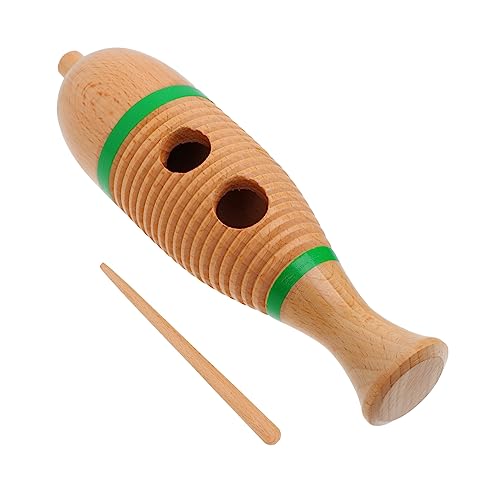 TEMPNAP 創造的な オルフパーカッション楽器玩具 魚型音楽玩具 子供用教育補助具 木製おもちゃ