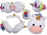 [Design amusant] Le design licorne du coussin de voyage est mignon et amusant, ce qui en fait un excellent cadeau pour les enfants ou les amateurs de licorne.