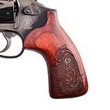 Altamont Real Wood Conversion Grips for S&W K & L Round Butt Revolvers – Altai Style – Round to Square Butt – Made in USA