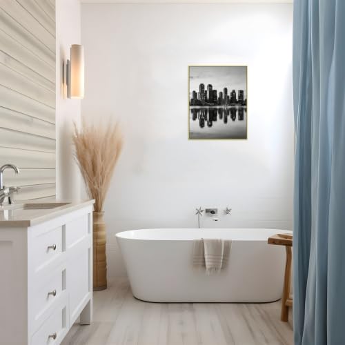 Tableau Toile Bâtiments d'Exception Cadre Doré Finition Prestige - 4