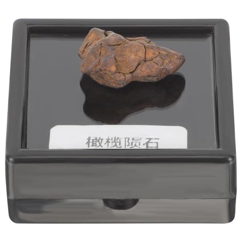 Meteorito de litosiderita real mineral de colección y muestra didáctica pequeña