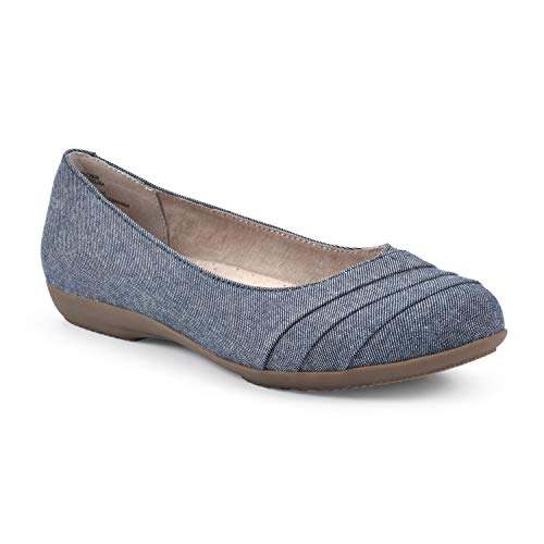 Image of Cliffs by White Mountain Women's Clara Cushioned Ballet Flat
