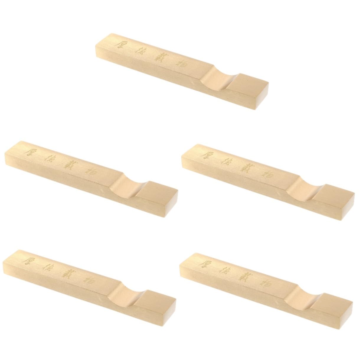 OSALADI 5 Stück Brass Paperweight Kalligraphie Zubehör Dekorativer Briefbeschwerer Messing für Kalligrafie Übungen Solider Langlebiger und Stilvoller Tischschmuck für Zuhause und Büro