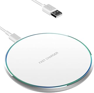 XMUVIT 15W Fast Wireless Charger Pad, USB-C to C Cable Included, Universal Qi Charging for iPhone 17/16/15/14/13/12 & Sams Price In India