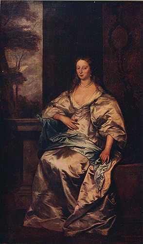 Affiche la comtesse de Southampton Van Dyck peinture sur toile 60x90cm pour salon