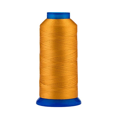 Selric [1500Yards / 30 Colors Available] Uv Resistant High Strength Polyester Thread #69 T70 Size 210D/3 For Upholstery, Outdoor Market, Drapery, Beading, Purses, Leather (Cowboy Yellow) #TOP6