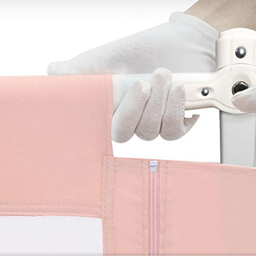 Garde-corps de lit rose pour sécuriser les nuits de bébé - 5