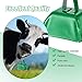 Yeshone 48 Pcs Metal Cowbells with Handles Loud Noise Makers Small Hand Percussion Cowbells for Football Events, Wedding, Graduation Team Cheering(Green)