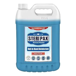 STERIPAX Medical Grade Maximum Protection Rub-In Hand Disinfectant, 5L