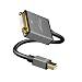 Produktbild KabelDirekt  Mini DisplayPort (Mini DP) auf DVI Adapter  0,15m (maximale Auflösung 4K/30Hz, 24k vergoldete Kontakte, für PC, iMAC, MacBook Pro, MacBook Air, Space Grey)  PRO Series
