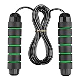 【jump rope thick rope】Estable y no flotante,cuerda fuerte y duradera,cuerda de salto con rodamientos de bolas,rotación de 360 grados,diseño antienredos no es fácil de enrollar la cuerda,velocidad de rotación rápida,te hacen disfrutar más de los saltos.