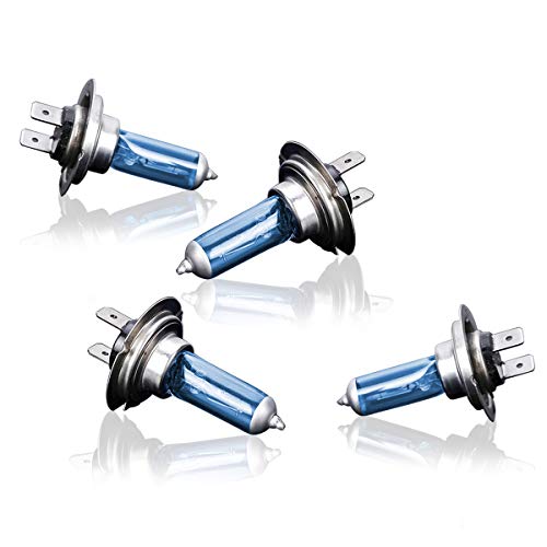 4 bombillas xenon H7 HID 100 W 12 V, de JJOnlineStore, para faro delantero, ultrabrillantes