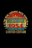 Photo Gallery 66th birthday legend decorations 1954 vintage 66 year gift notebook 114 pages 6 x9 blank lined Photo Gallery 66th birthday legend decorations 1954 vintage 66 year gift notebook 114 pages 6 x9 blank lined