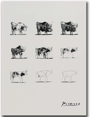 Peinture abstraite Picasso pour donner du caractère à un mur blanc