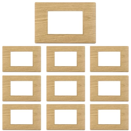 CILIA 3 Moduli Placca Compatibile Con VIMAR PLANA, Placche In
