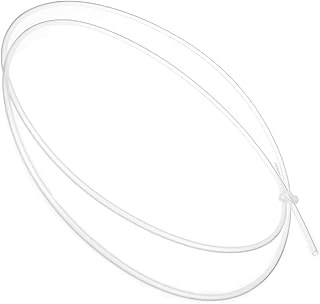 Bettomshin 1Pcs Length 3.3 Feet PTFE Teflon Bowden Tube,Transparent Connector Tubing for 3D Printer Transportation of Gelatin, Pectin and Other High-Viscosity Colloids