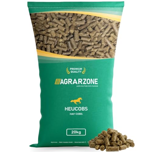 Agrarzone Premium Heucobs - Von Frischen Alpenwiesen – Raufutter & Heuersatz für Pferde - 100% Gentechnikfrei & Staubfrei - Pferdefutter bei Allergien, Senioren & Atemwegsproblemen
