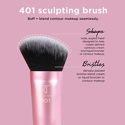 Real Techniques Sculpting Makeup Brush for Contouring (Packaging and Handle Colour May Vary)